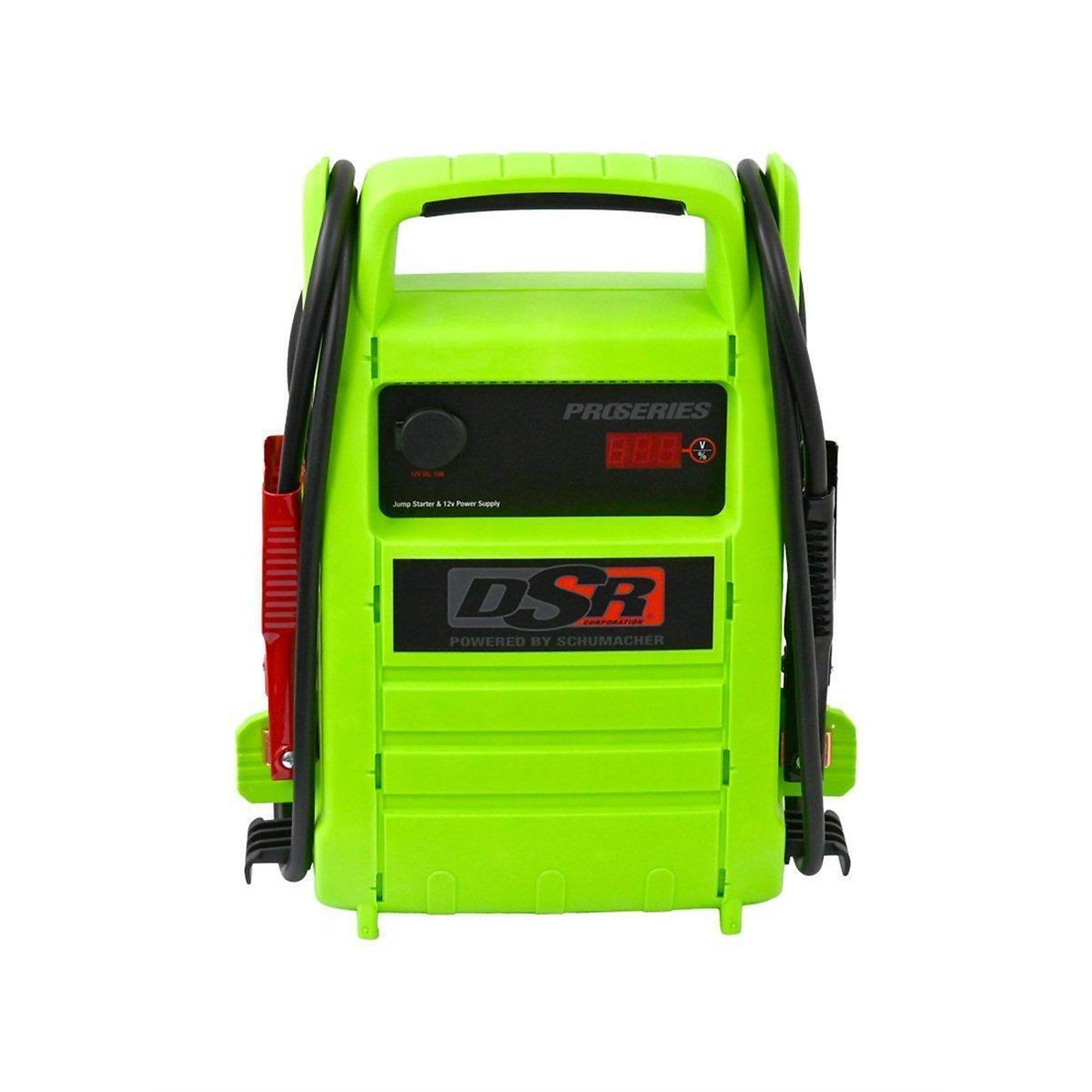 Schumacher Electric DSR ProSeries Jump Starter and Portable Power Station — 2000A, 12V, 60in. Booster Cables, Green, Model# DSR168G